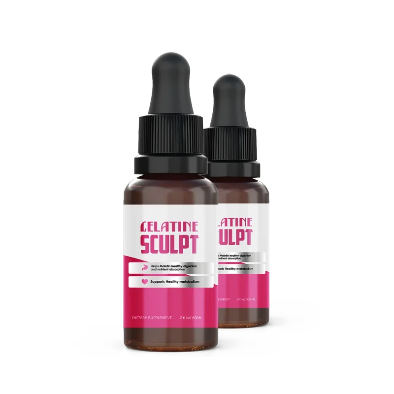 Gelatine Sculpt Weight Management Relief Supplement — 2 Bottle / 60 Day Pack