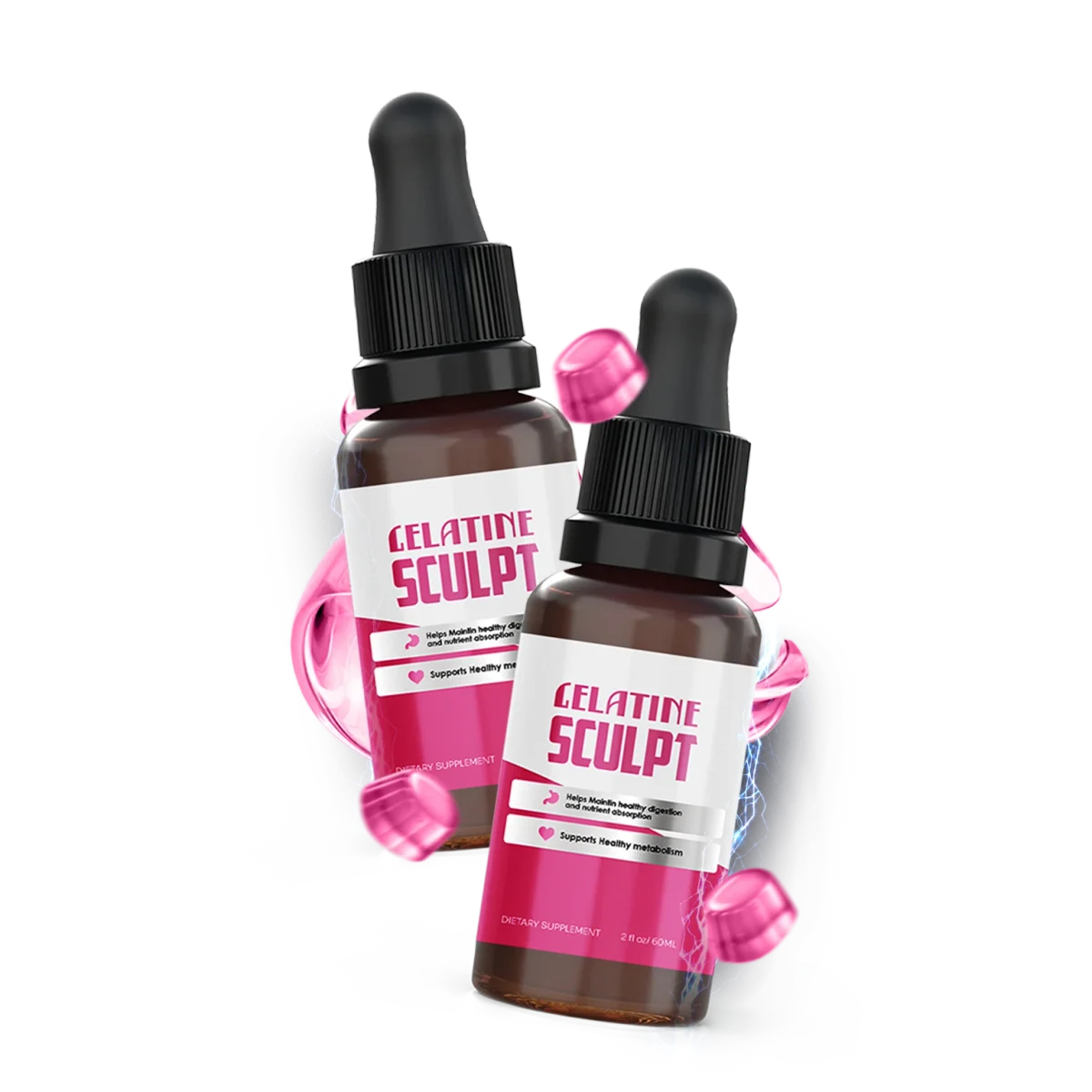 Gelatine Sculpt Weight Management Relief Supplement — Front Label